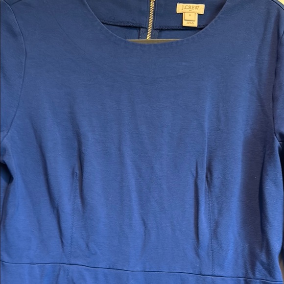 J. Crew Elegant Royal Blue Long Sleeve Dress - Picture 3 of 6